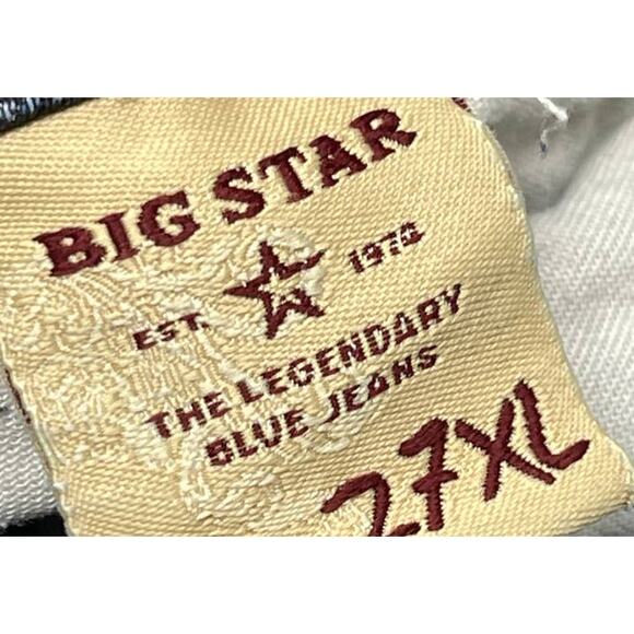 BIG STAR Jeans Women Size 27XL Blue Denim Curvy Fit Low Rise Cotton Blend Y2K - Picture 5 of 8